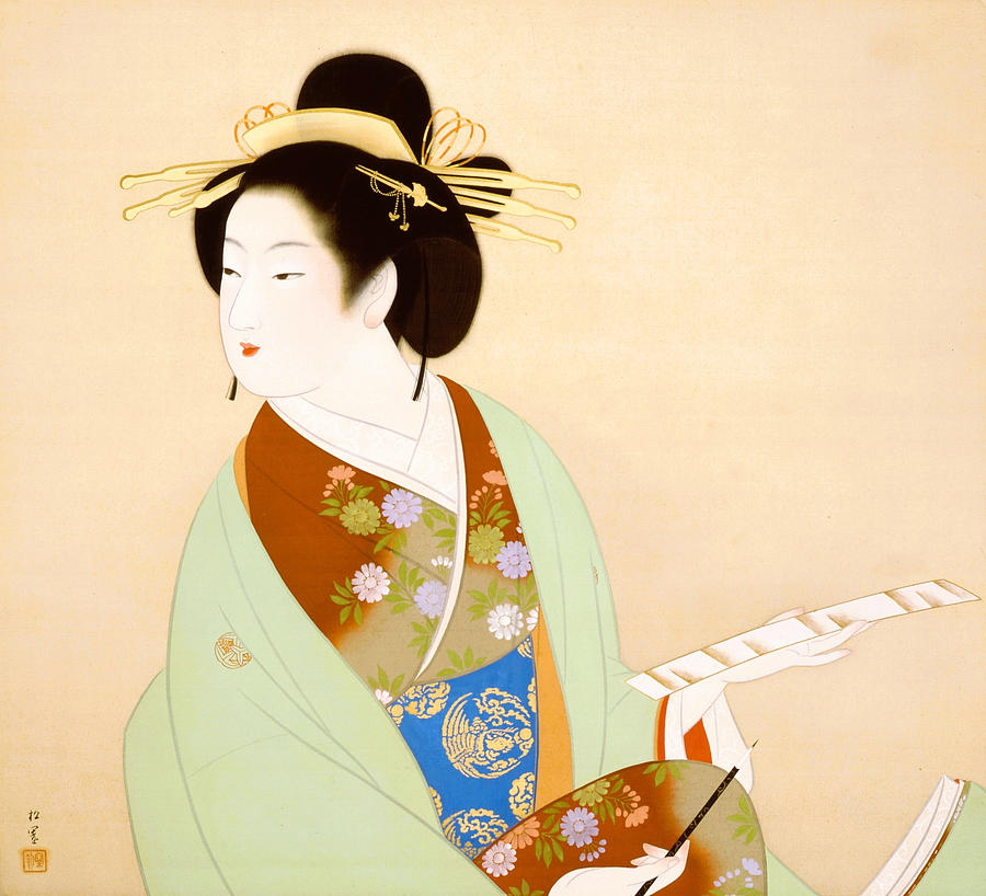 Composition of a Poem Painting by Uemura Shoen - Fine Art America