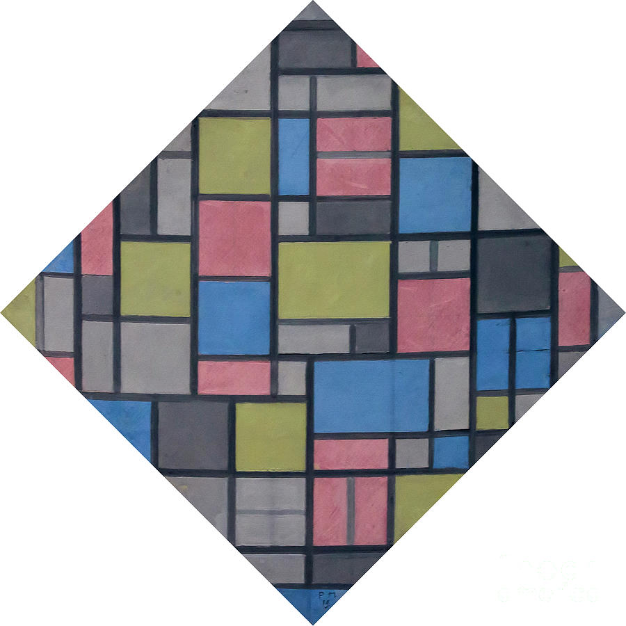 Composition with grid vii, 1919 Photograph by Piet Mondrian | Fine Art ...