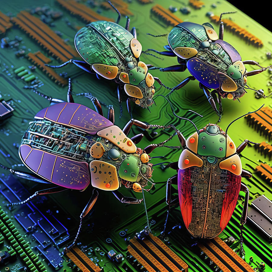 Computer Bugs 04 Fatal Error Digital Art by Matthias Hauser
