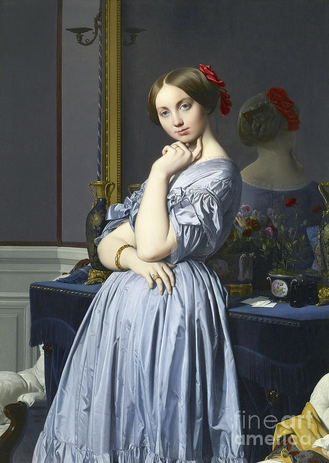 COMTESSE dHAUSSONVILLE Painting by J A D Ingres