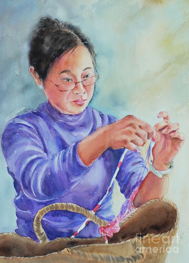 Concentration Painting by Betty M M Wong