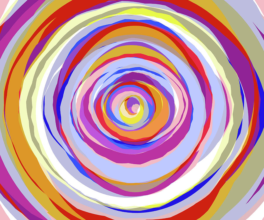 Concentric circles Digital Art by Tin Tran | Fine Art America