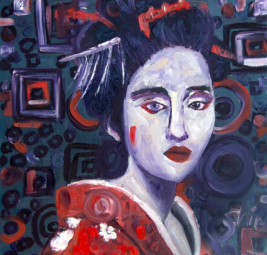 Concentric Geisha 1 Painting by Chiara Magni