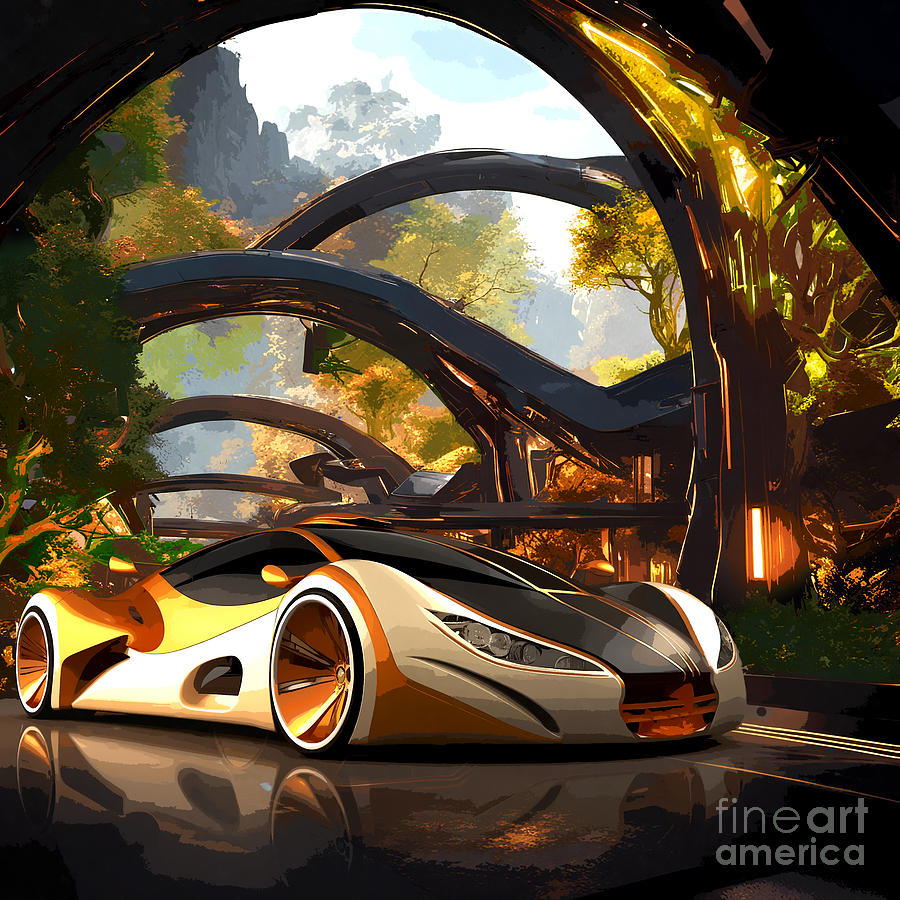 Concept car Digital Art by Jerzy Czyz