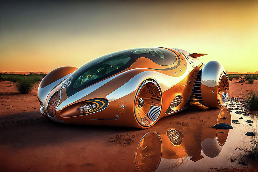 Concept Car Test Run Digital Art by Wes and Dotty Weber - Fine Art America