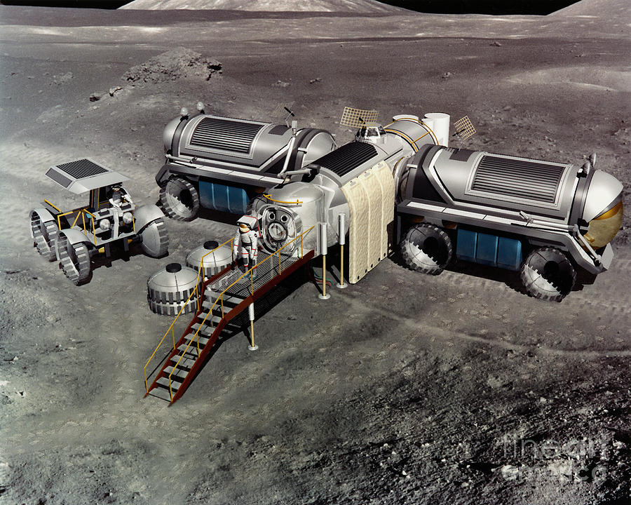 Conceptual Lunar Habitat, 1993 Photograph by Granger | Fine Art America