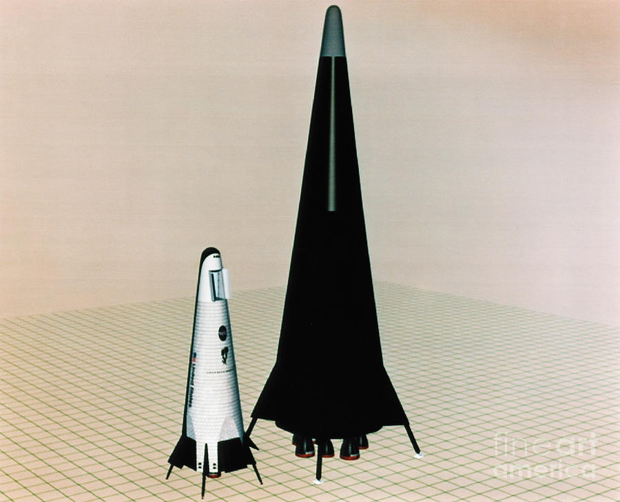 Conceptual Orbital Vehicles, 1995 Drawing by Granger