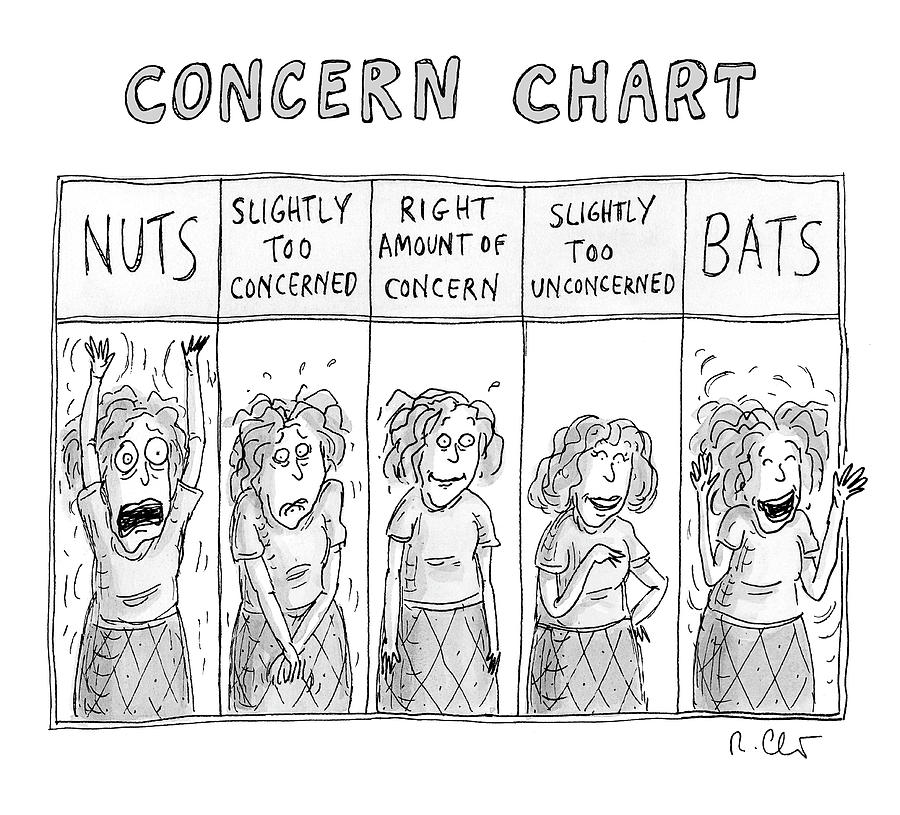 Concern Chart Drawing by Roz Chast