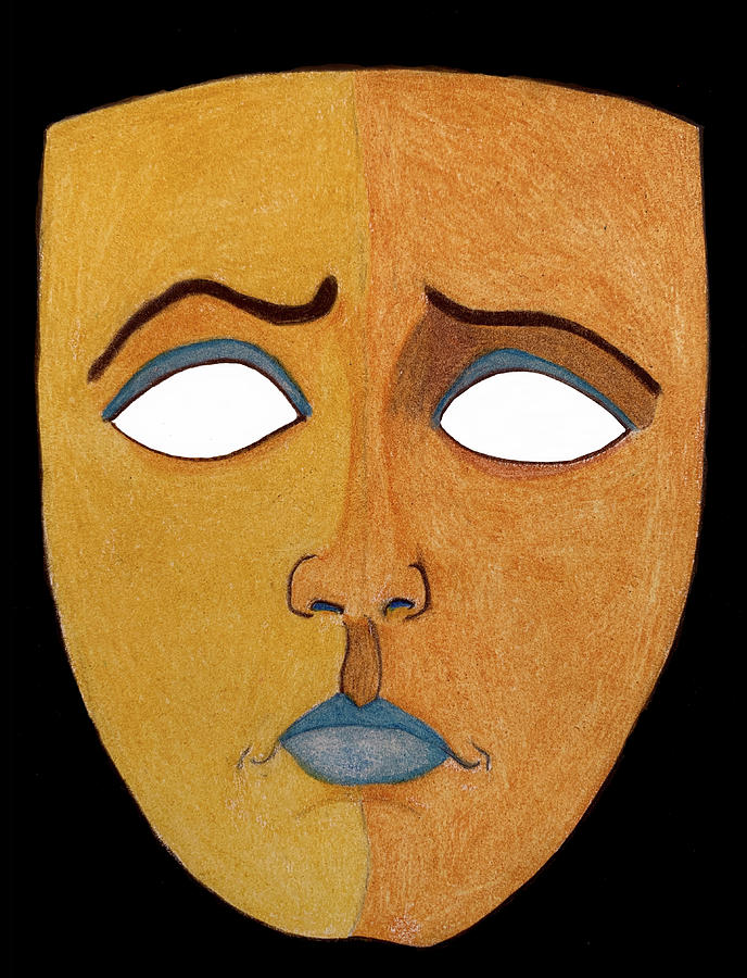 Concerned Mask Drawing by Lorena Cassady