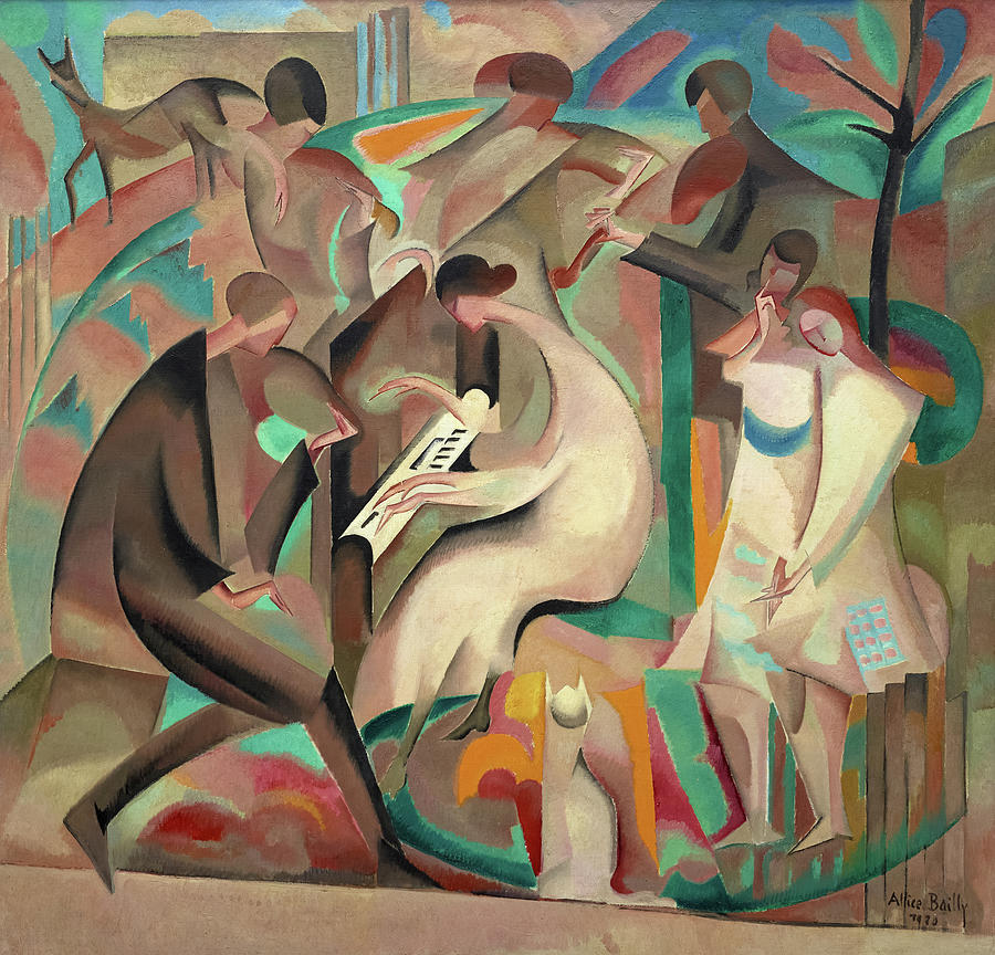 Music Painting - Concert in a Garden, 1920 by Alice Bailly
