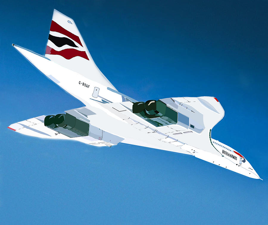 Concorde in flight Digital Art by John Mckenzie Concorde in flight Digital Art by John Mckenzie
