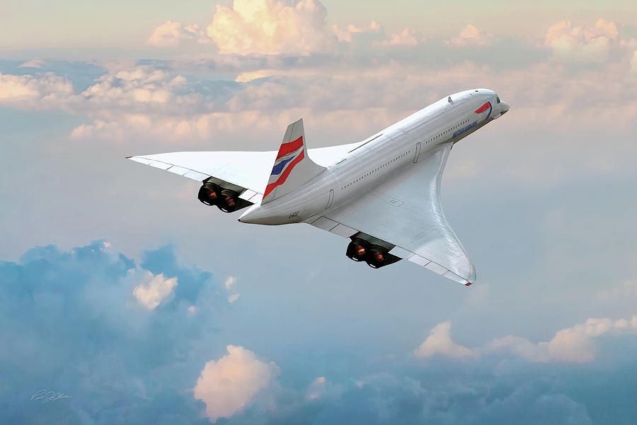 Concorde Life In The Fast Lane Digital Art by Peter Chilelli - Pixels