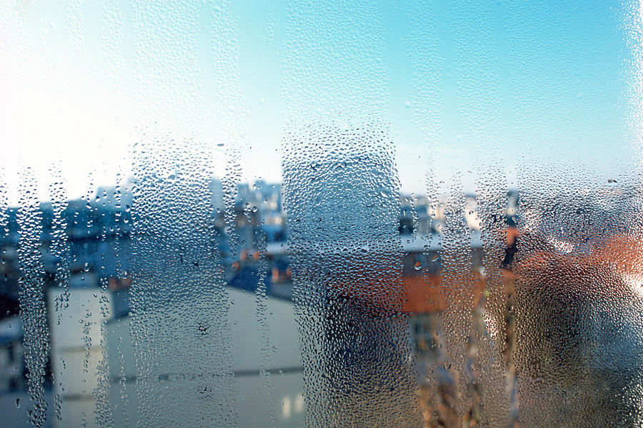 Condensation on window Photograph by James Hardy