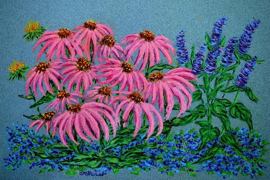 Coneflowers Painting by Collette Hurst
