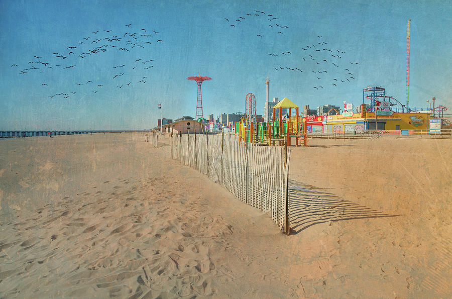 Coney Island Beachscape Photograph by Cate Franklyn