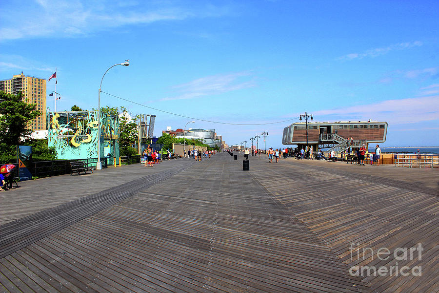 Coney Island Boardwalk Photograph by Doc Braham