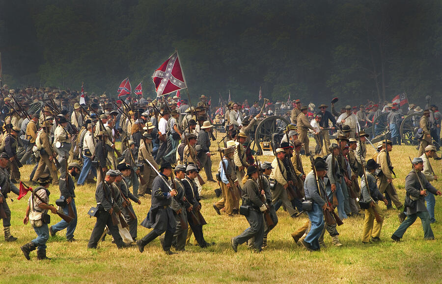 Confederate Charge at Gettysburg Photograph by Paul W Faust -  Impressions of Light