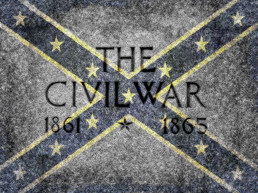 Confederate Civil War 1861 - 1865 Flag Digital Art by Randy Steele