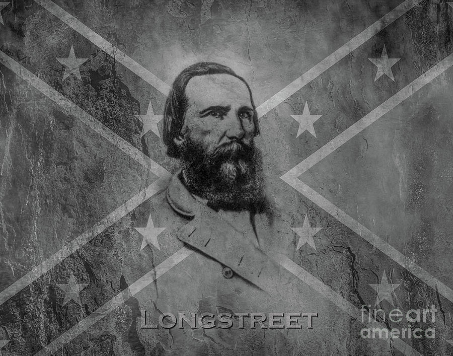 Confederate General James Longstreet Digital Art