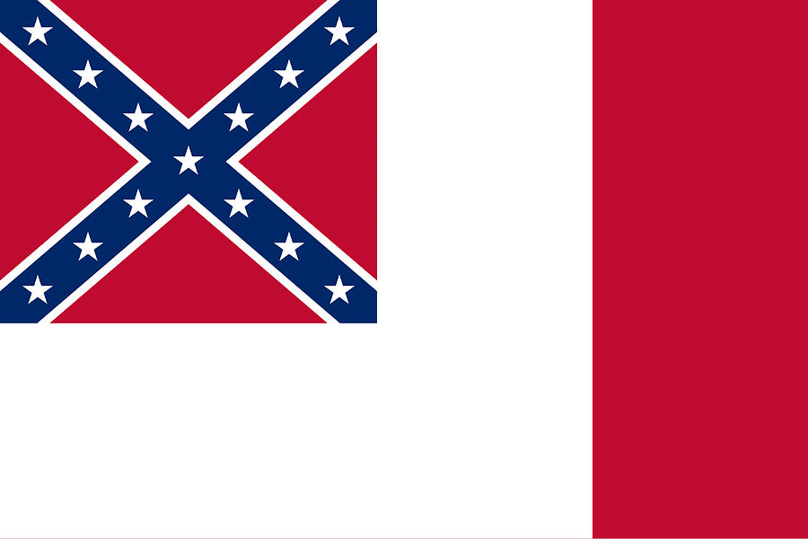Confederate States 3rd National Flag Digital Art by Robert Banach Confederate States 3rd National Flag Digital Art by Robert Banach
