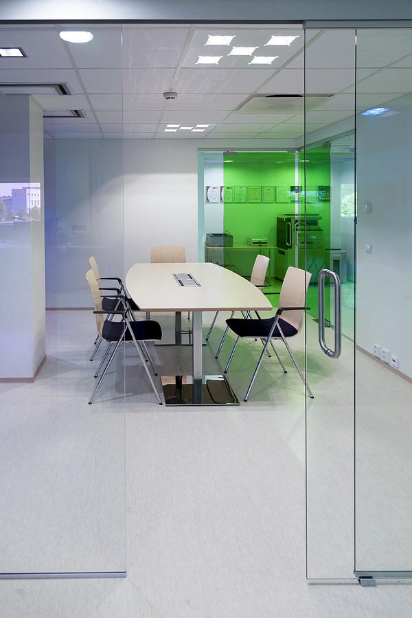 Conference room in a modern building Photograph by Westend61