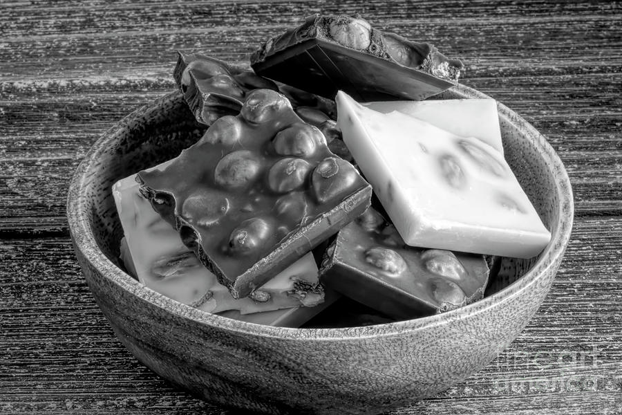 Candy Photograph - Confessions of a Chocoholic BW by Elisabeth Lucas