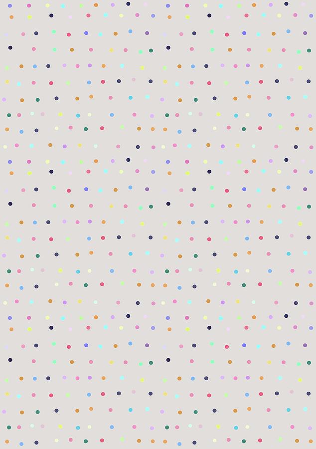 Confetti Dots On Grey Digital Art by Ashley Rice