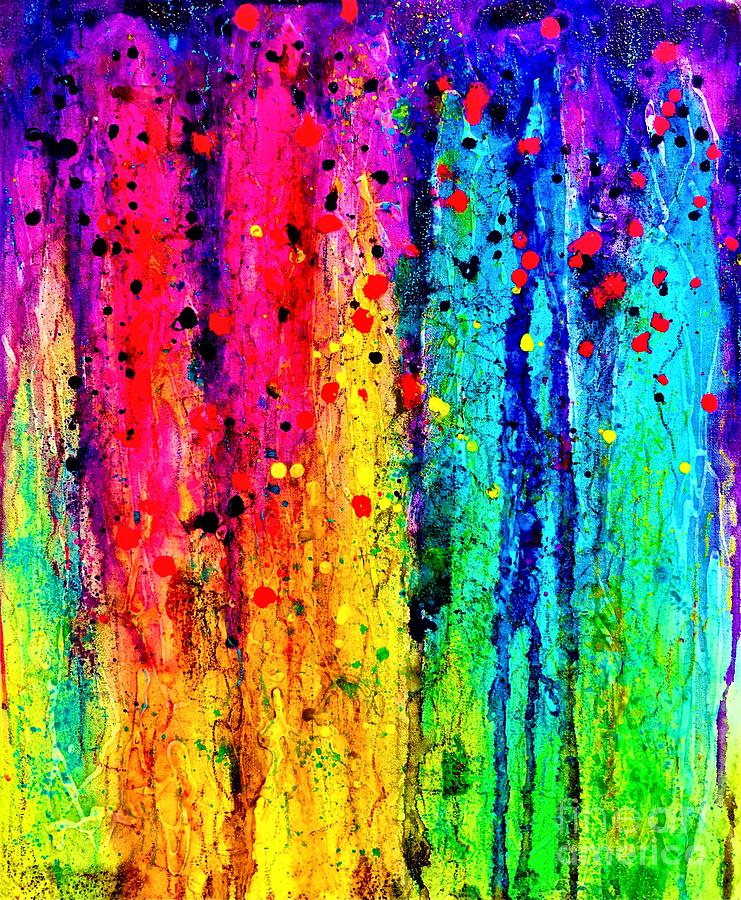 Confetti II  Painting by Allison Constantino