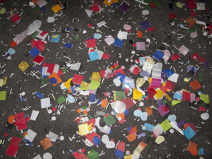 Confetti times square Photograph by Wendy Connett