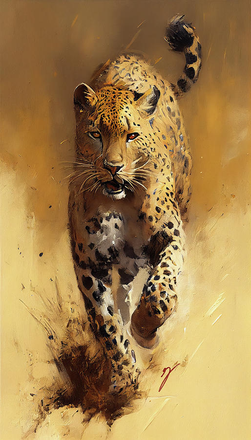 Wildlife Painting - Confident Grace by Greg Collins