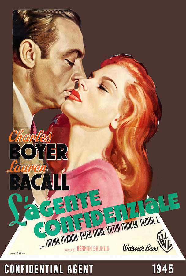 Charles Boyer Mixed Media - Confidential Agent, 1945 - 3d movie poster by Movie World Posters