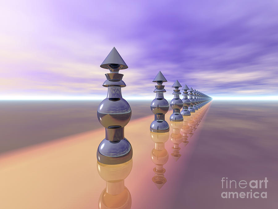 Conical Geometric Progression Digital Art by Phil Perkins Conical Geometric Progression Digital Art by Phil Perkins