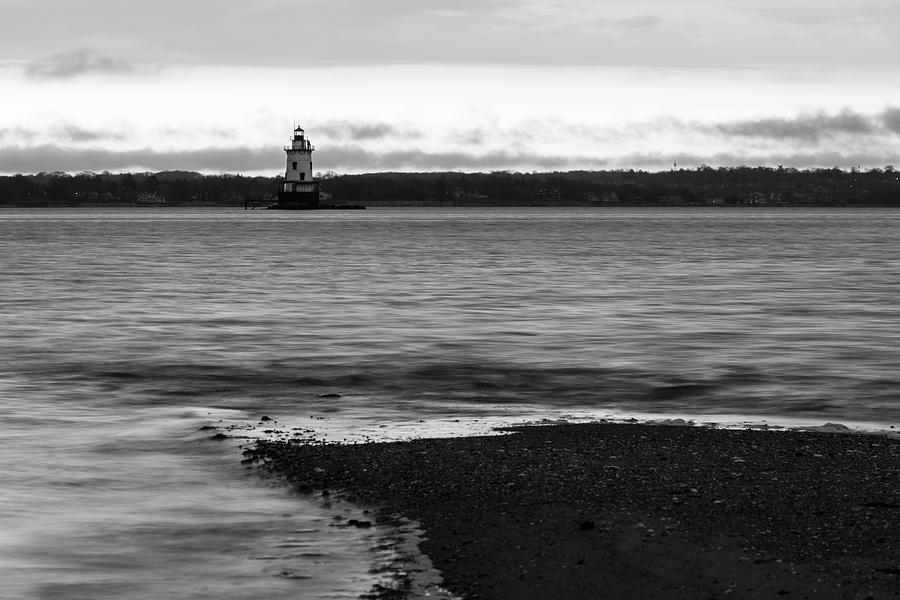 Conimicut Point Lighthouse Black and White Photograph by Andrew Pacheco