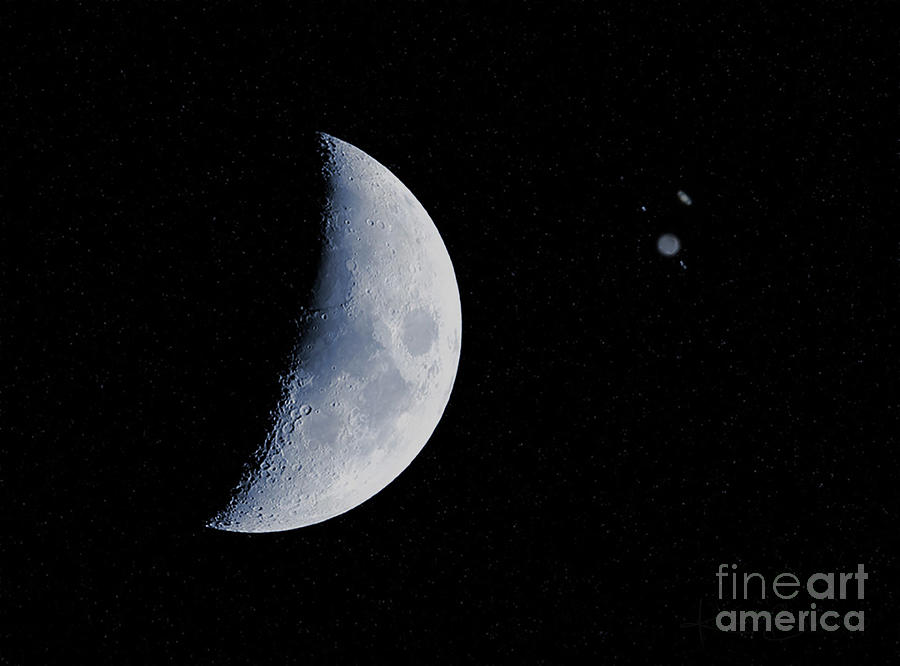 Conjunction Moon Photograph By Simply Moonstruck Fine Art America