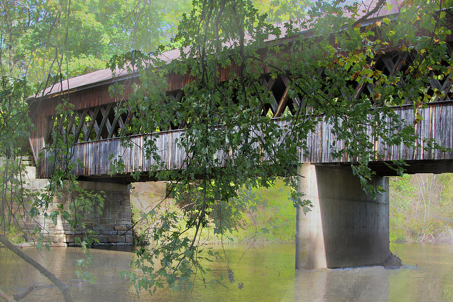 Conneaut Creek Covered Bridge Photograph by Paul Giglia