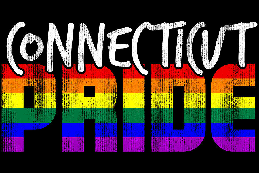 Connecticut Pride LGBT Flag Digital Art by Patrick Hiller