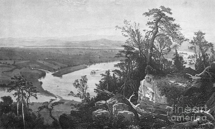 Connecticut River Valley, 1874 Drawing by R Hinselwood and J D Woodward