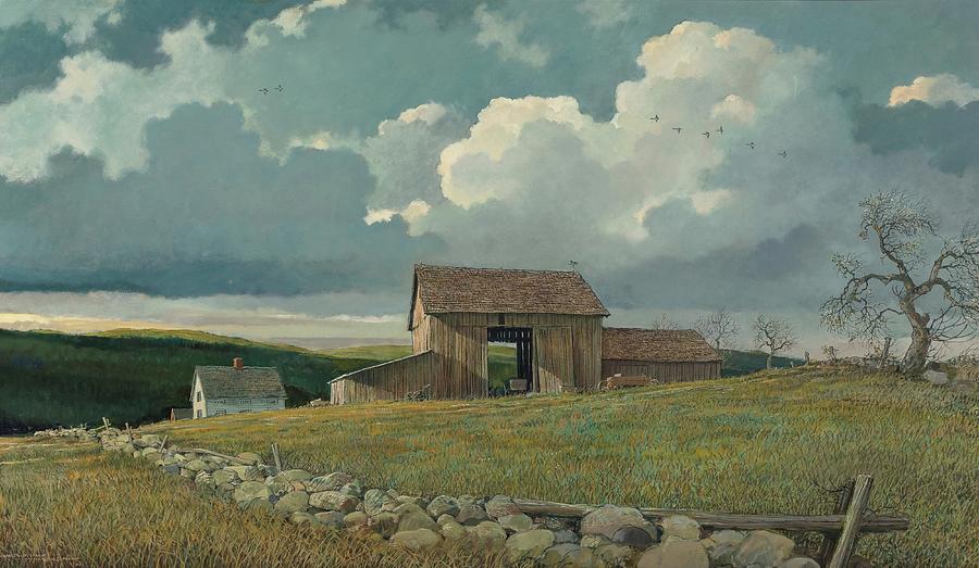 Connecticut Spring Painting by Eric Sloane