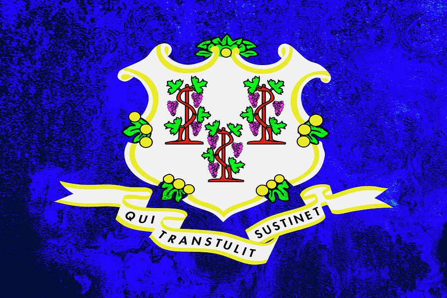Connecticut State Flag Pop Art Photograph
