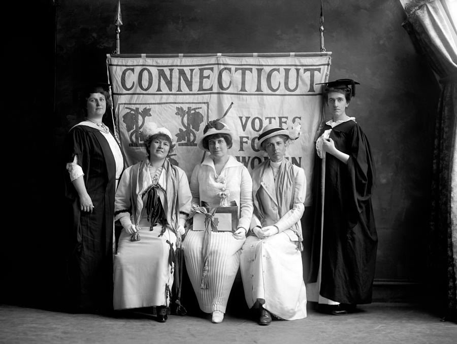 Connecticut Woman Suffrage Association Group Portrait Photograph by War Is Hell Store