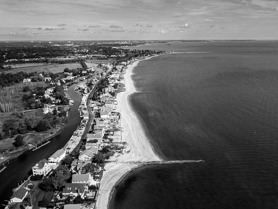 Connecticuts Fairfield Beaches Aerial Photograph