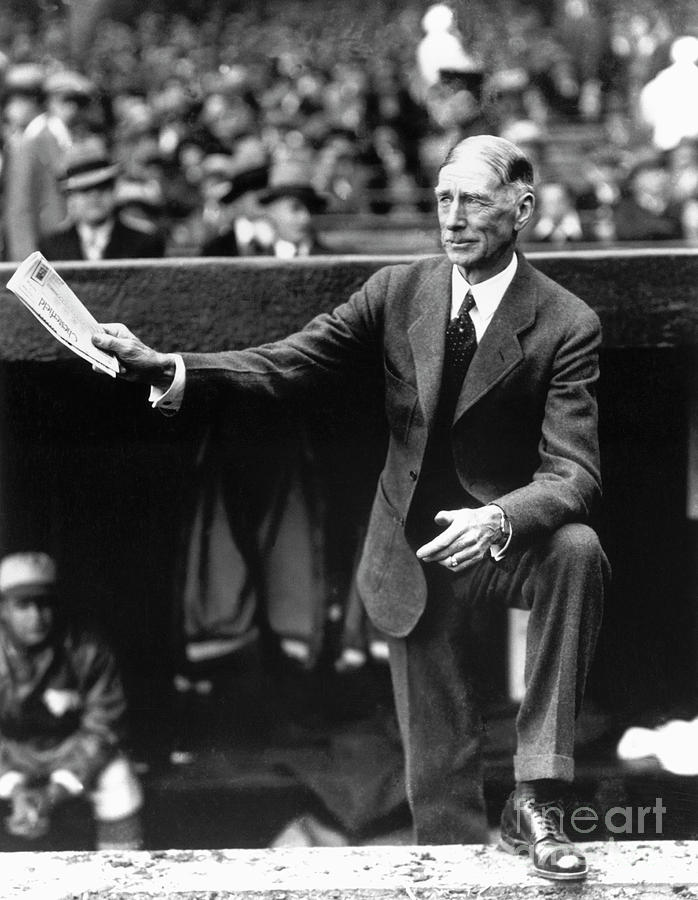 Connie Mack Photograph by National Baseball Hall Of Fame Library