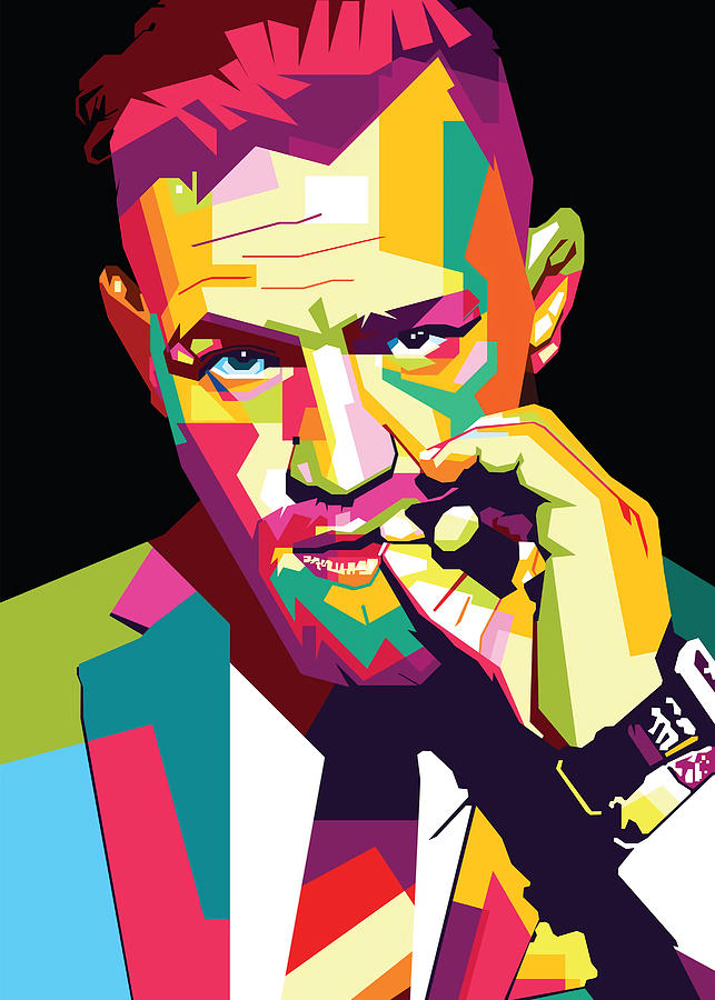 connor mc gregor popart Poster Aminuddin amex Tapestry - Textile by ...