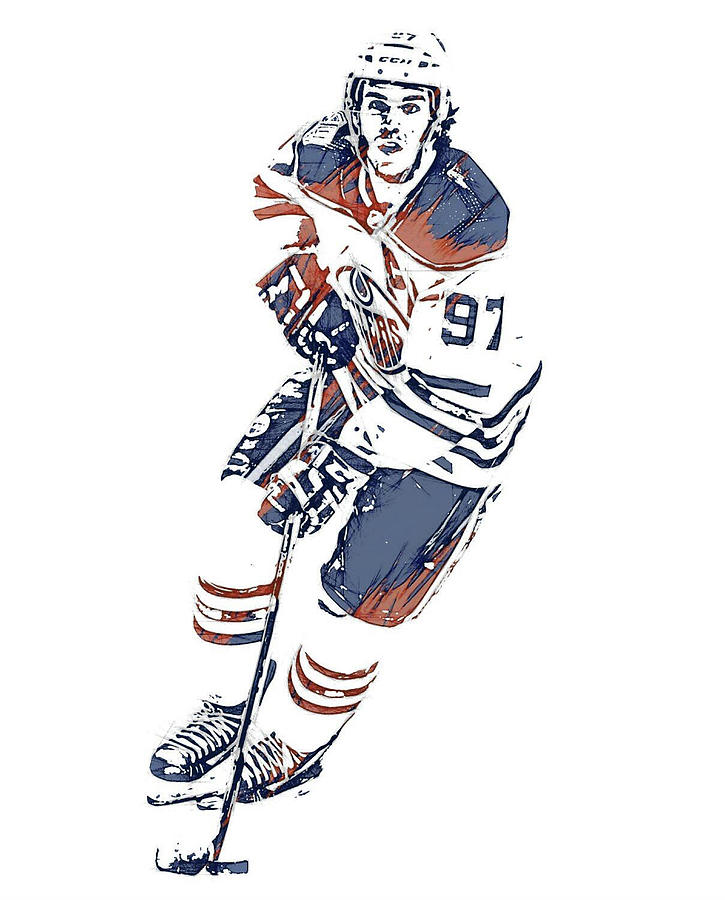 connor mcdavid goal celly digital drawing Art Board Print for Sale by  aksav