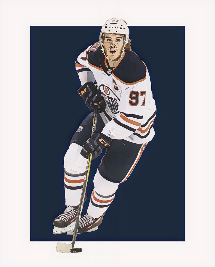 Connor Mcdavid Edmonton Oilers Pixel Art 100 Mixed Media by Joe ...