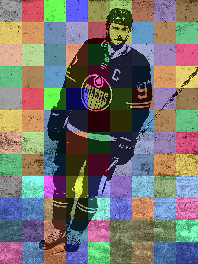 Connor Mcdavid Mixed Media - Connor McDavid Hockey Player Patchwork Portrait by Design Turnpike