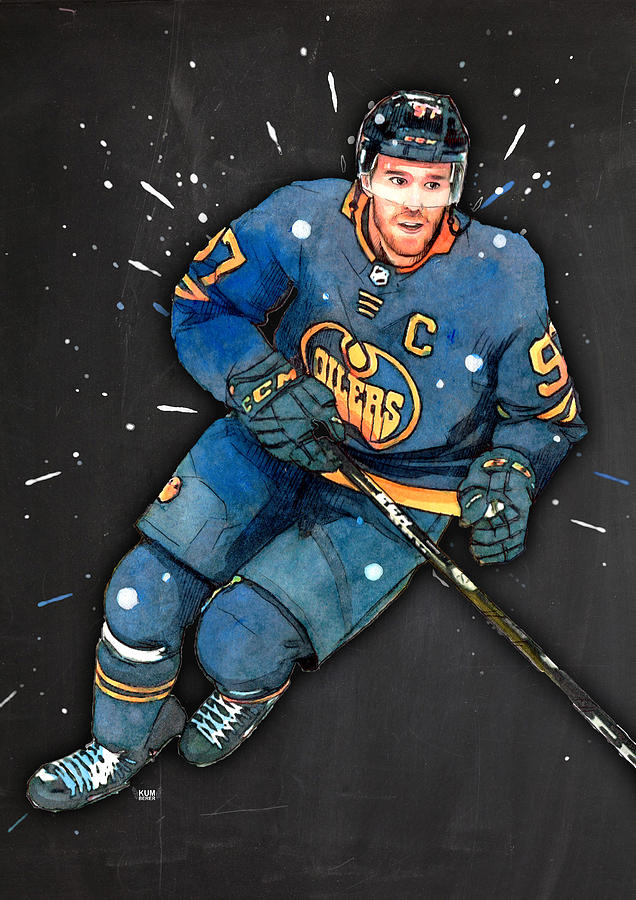 Connor McDavid Painting by Wachira Kacharat