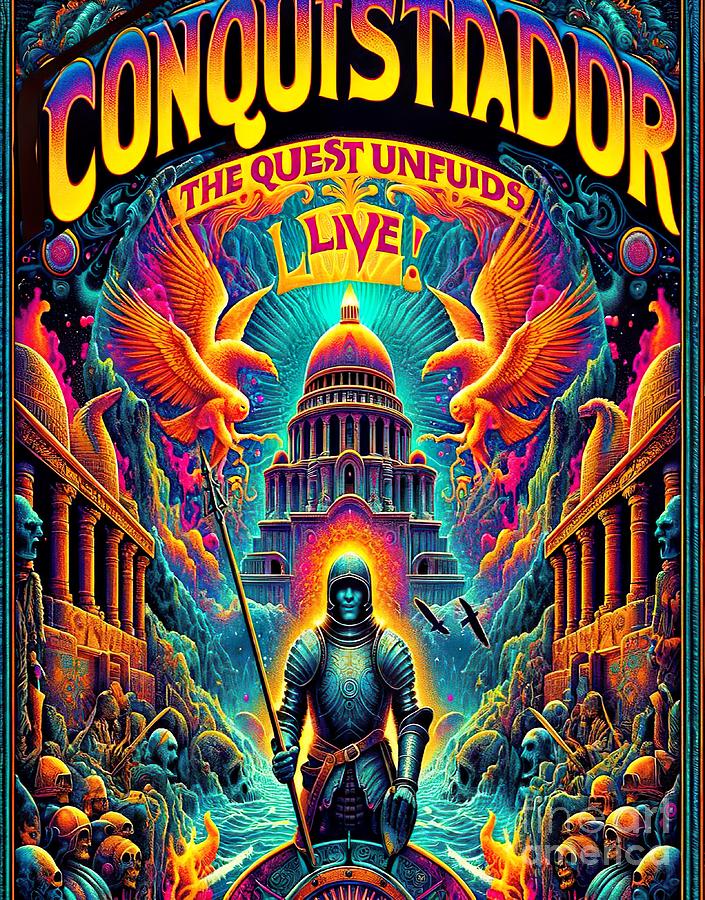 Conquistador music poster Digital Art by Movie World Posters