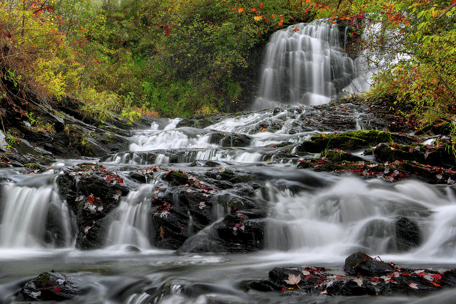 Conrad Mills Falls Autumn 2 Photograph by White Mountain Images