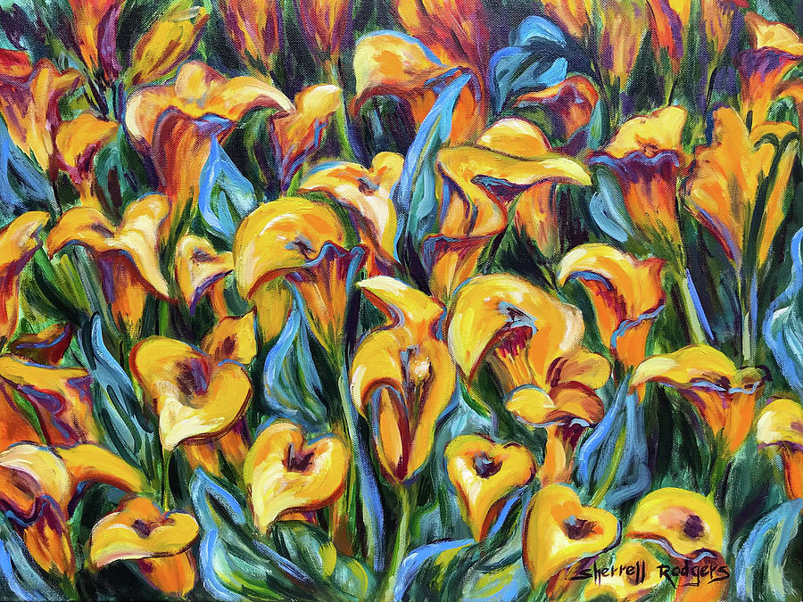 Consider the Lilies Painting by Sherrell Rodgers